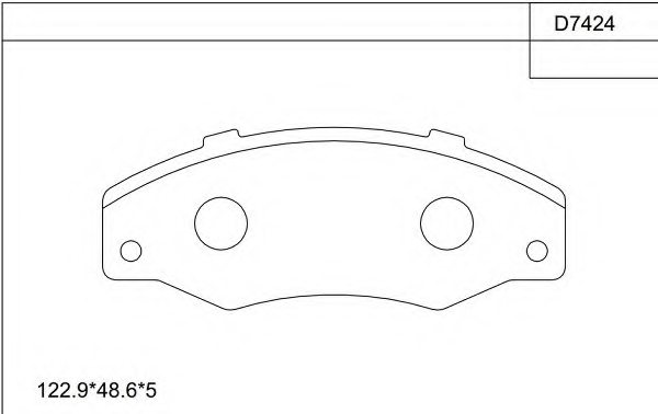 ASIMCO KD7424 Brake Pad Set, disc brake